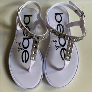 Bebe Girls Sandals Size S 11/12